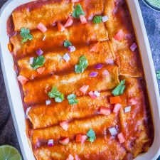 Easy Spaghetti Squash and Black Bean Enchiladas-image