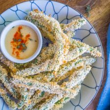 Egg Free Crispy Baked Green Bean Fries-image