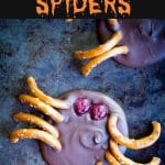 3 Ingredient Chocolate Bark Spiders Pinterest long pin