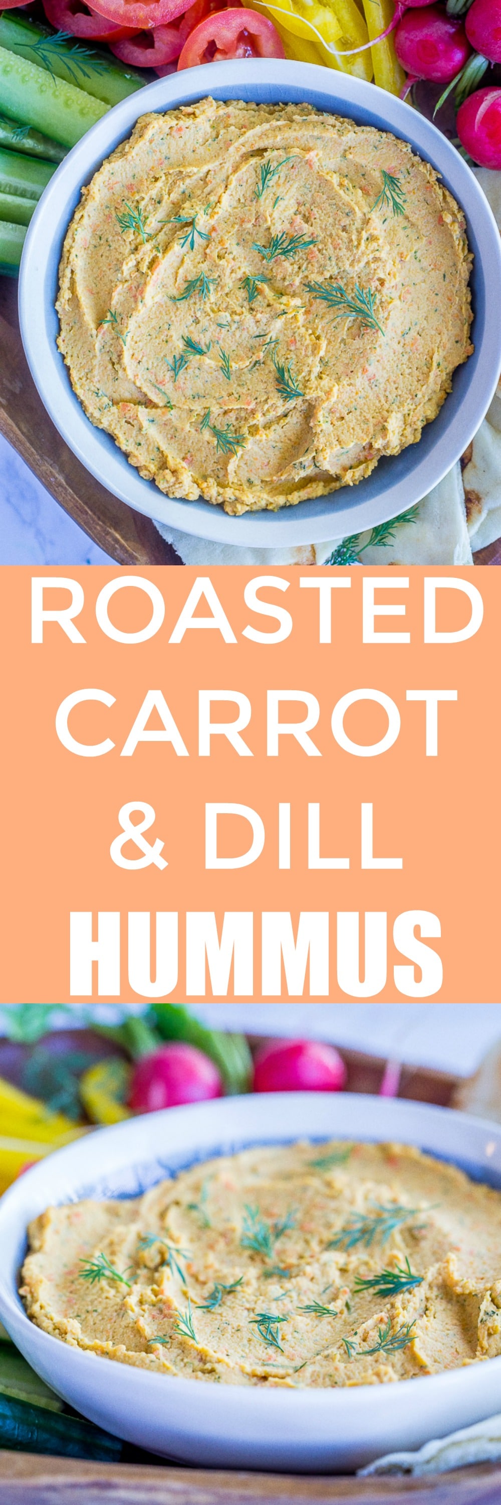 Roasted Carrot & Dill Hummus She Likes Food