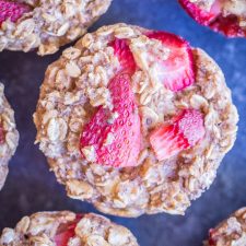 Strawberry and Banana Baked Oatmeal Cups-image