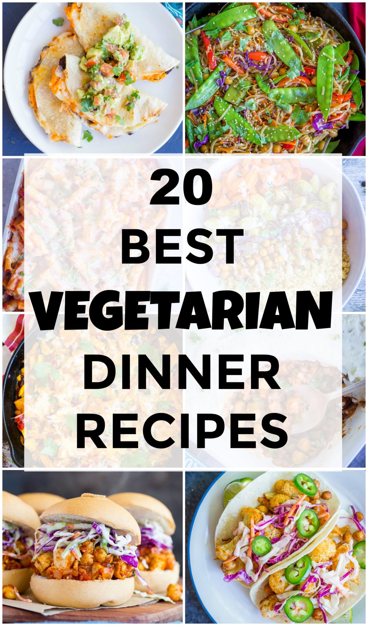 20 Best Vegetarian Dinner Recipes - She Likes Food