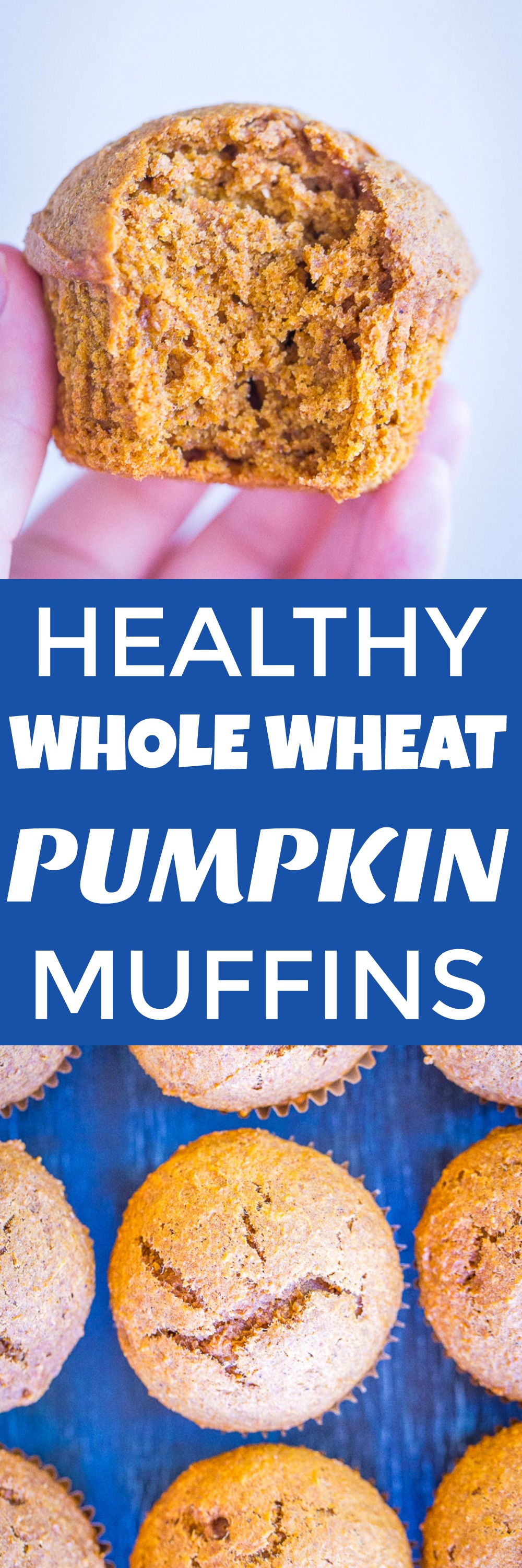 Healthy Whole Wheat Pumpkin Muffins - She Likes Food