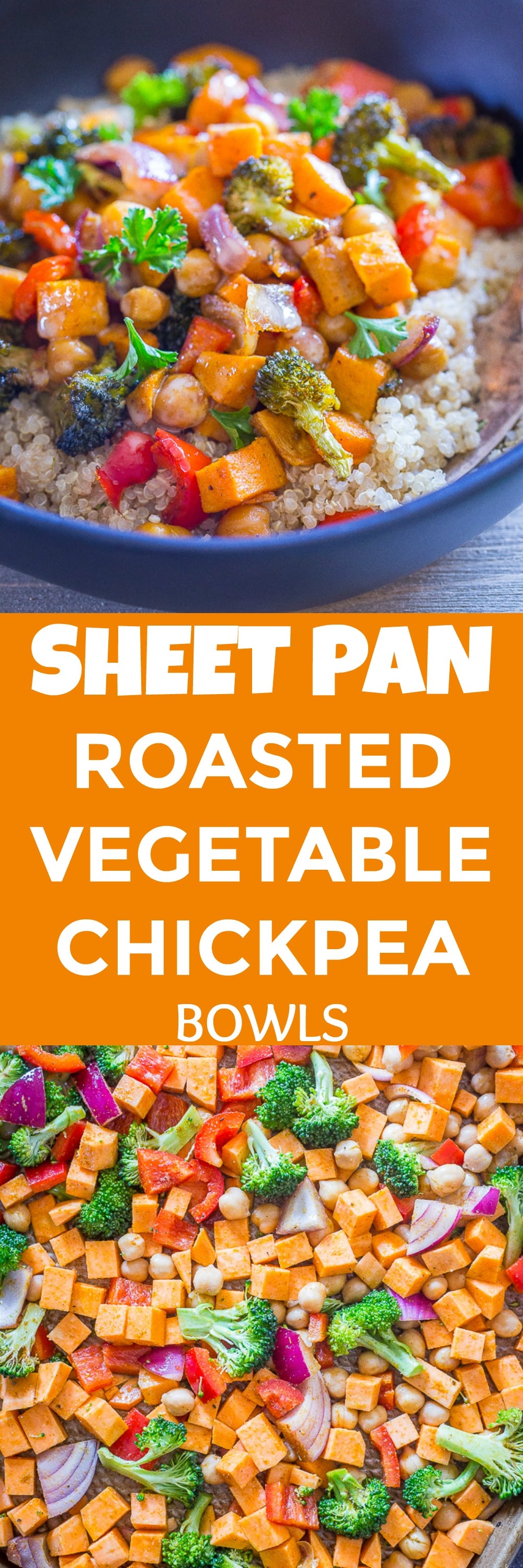 Sheet Pan Roasted Vegetable and Chickpea Bowls She Likes Food