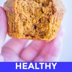 Healthy Whole Wheat Pumpkin Muffins Pinterest shorter pin