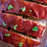 Pinterest text pin for Easy Vegan Meatloaf with Lentils and Chickpeas