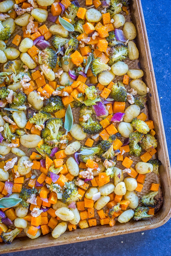 Sheet Pan Roasted Gnocchi, Butternut Squash and Broccoli