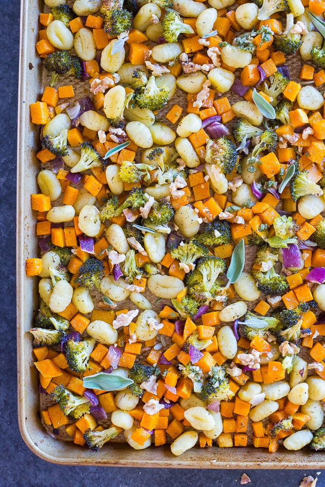 Sheet Pan Roasted Gnocchi, Butternut Squash and Broccoli