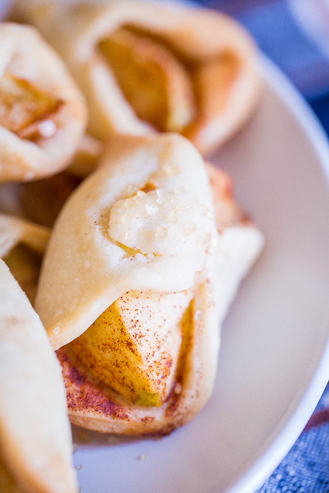 Close up of Easy Apple Pie Bites