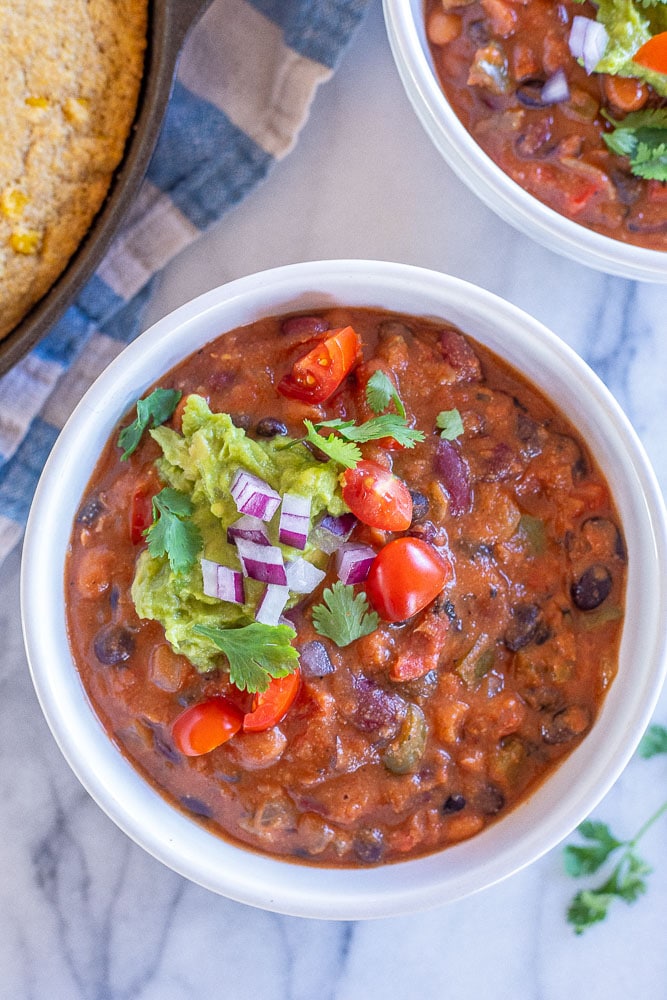 A bowl of bean soup