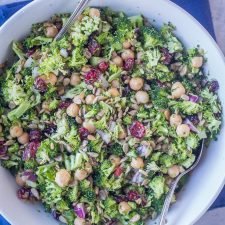 Crunchy Broccoli Salad with Maple Mustard Dressing-image