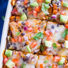 Black Bean Enchilada Casserole with Butternut Squash-image