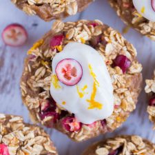 Orange Cranberry Baked Oatmeal Cups-image