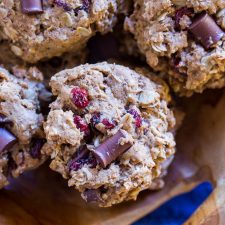 Healthier Oatmeal Cookies with Cranberries and Chocolate-image