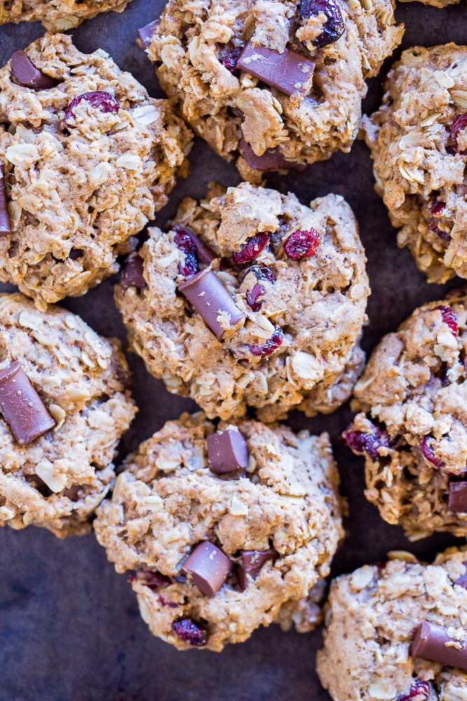 Tray full of Healthier Oatmeal Cookies