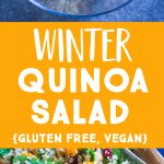 Pinterest long pin for Winter Quinoa Salad