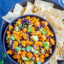 Roasted Butternut Squash Salad with Black Beans-image