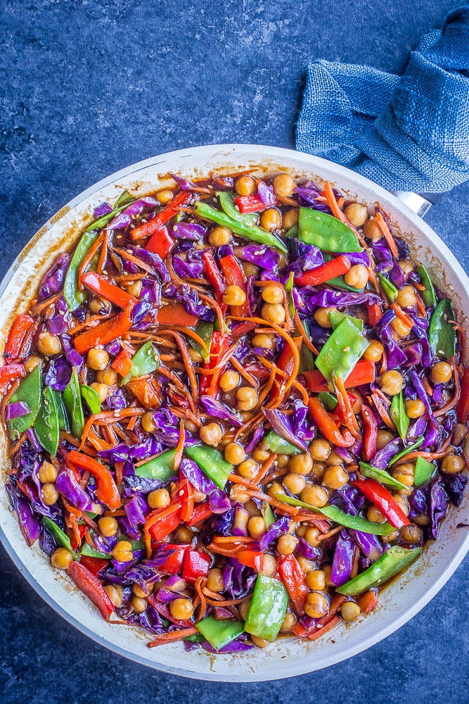 Pan of Vegetarian Stir Fry Recipe