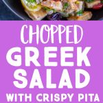 Pinterest long pin for Greek Chopped Salad