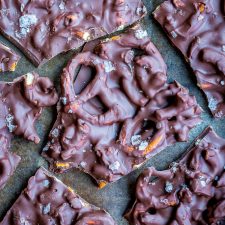 2 Ingredient Chocolate Pretzel Bark-image