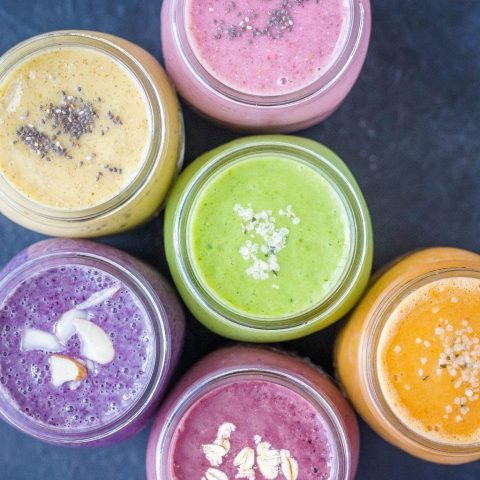 Healthy Smoothie Recipes - 6 Flavors - She Likes Food