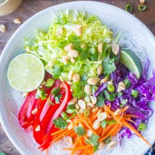 Thai Peanut Noodle Bowls with Vegetables-image