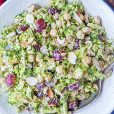 Creamy Broccoli Salad with Curry Tahini Dressing-image