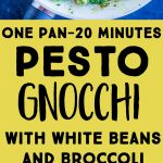 Pinterest long pin for Pesto Gnocchi