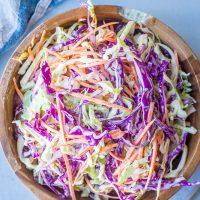 Easy Homemade Coleslaw {Vegan, Refined Sugar Free}