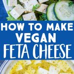 Pinterest long pin for Vegan Feta Cheese