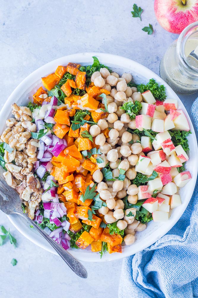 Fall Harvest Salad Recipe in a bowl