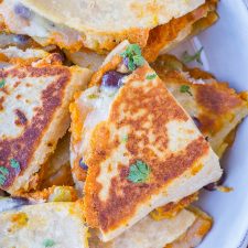 Pumpkin Quesadillas with Black Beans and Green Chile-image