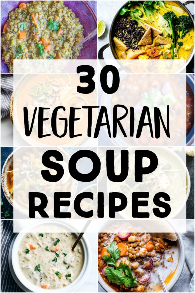 Recipe roundup photo for vegetarian soup recipes