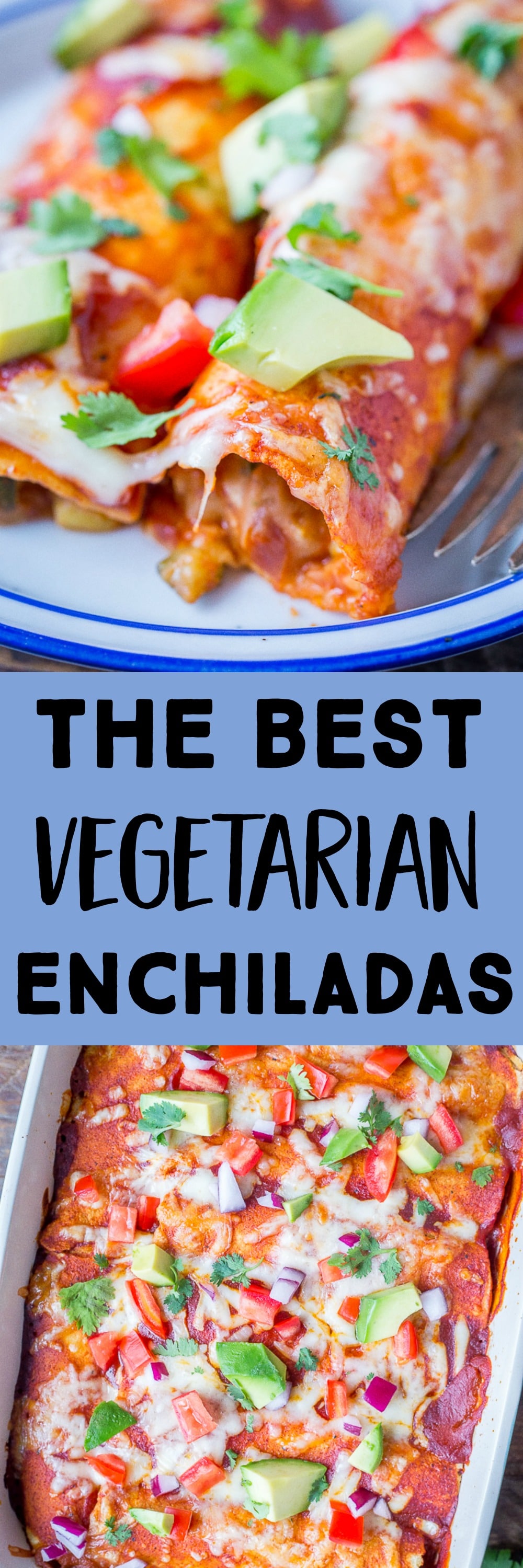 The Best Vegetarian Enchiladas - She Likes Food