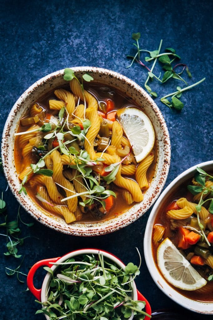 Vegetarian Soup Recipes in a bowl