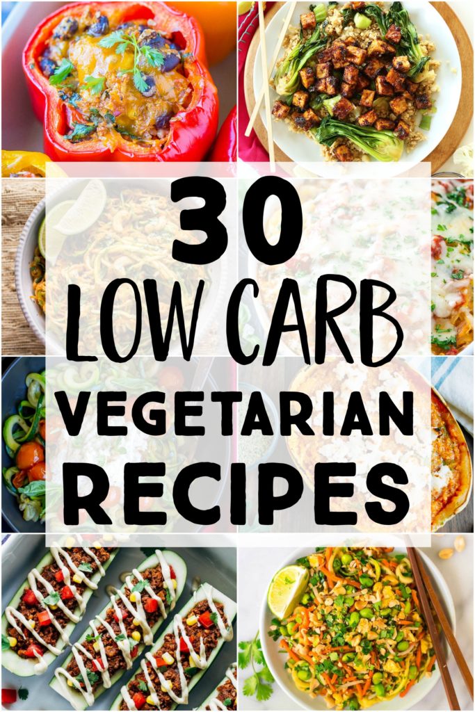 Low Carb Vegetarian Recipes pin