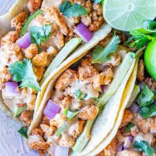 Vegan Tacos with Tahini Cheese Sauce-image