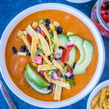 Vegetarian Tortilla Soup-image