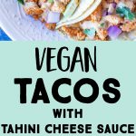 Pinterest long pin for vegan tacos