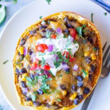 Spaghetti Squash Enchilada Boats-image