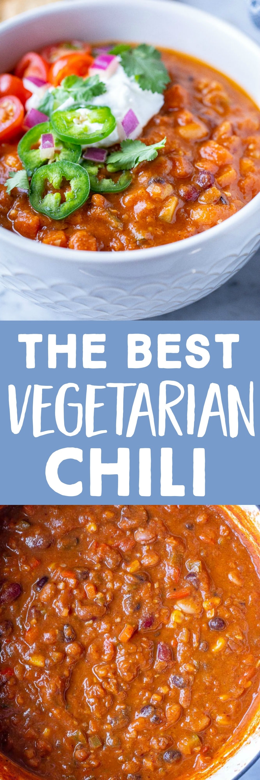 The BEST Vegetarian Chili Recipe - She Likes Food