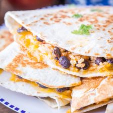 Easy Rice and Bean Quesadillas-image
