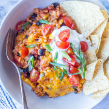 Cheesy Enchilada Rice Casserole-image