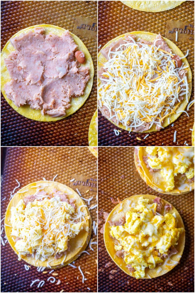 Showing how to make Huevos rancheros in four easy steps