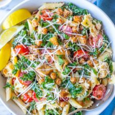 Kale Caesar Pasta Salad-image