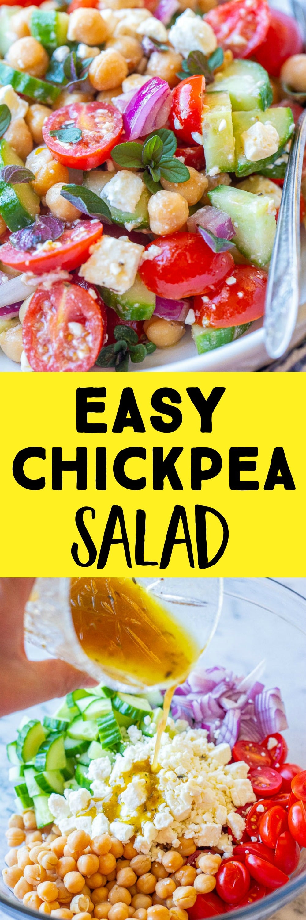 Easy Chickpea Salad - She Likes Food
