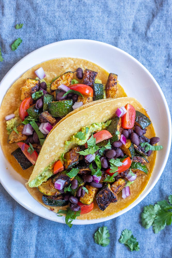 Blackened Zucchini Tacos