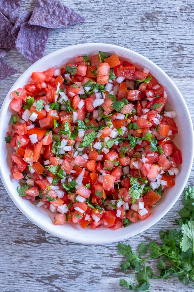 Big bowl of pico de Gallo