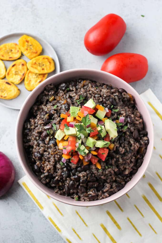 A bowl of Bean and Rice