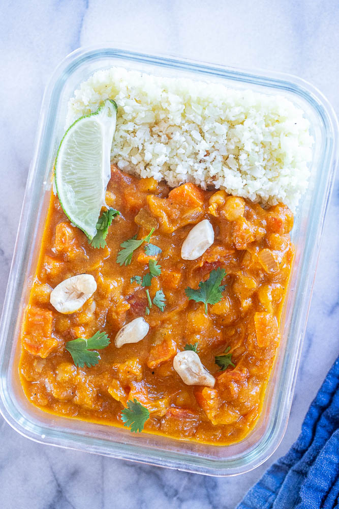 pumpkin curry for meal prep 